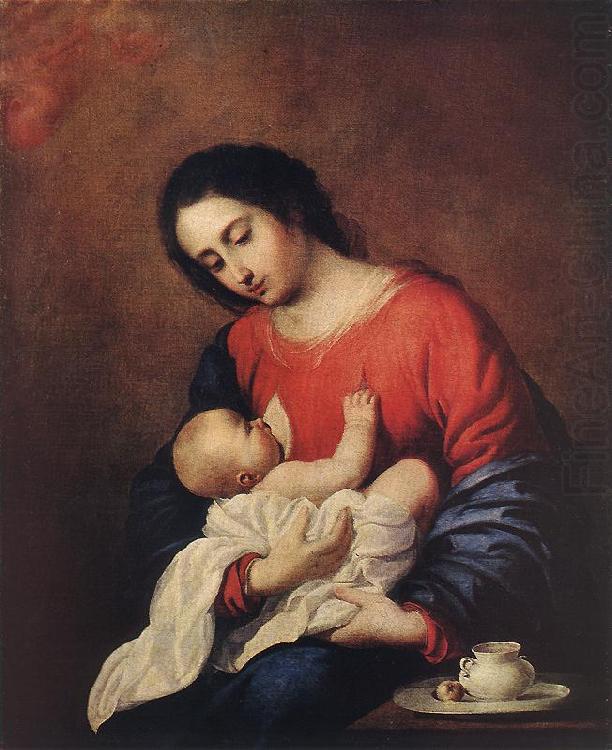 Francisco de Zurbaran Madonna with Child china oil painting image